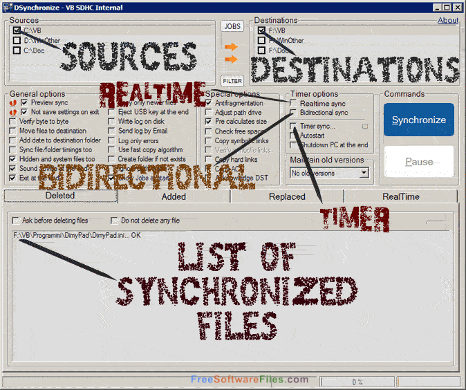 DSynchronize 2.36.30 real time sync