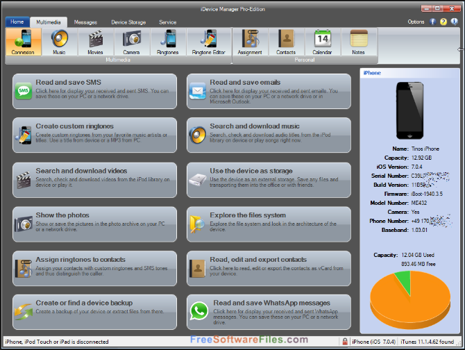IDevice Manager Pro 8.0.0.0 Free Download for Windows PC
