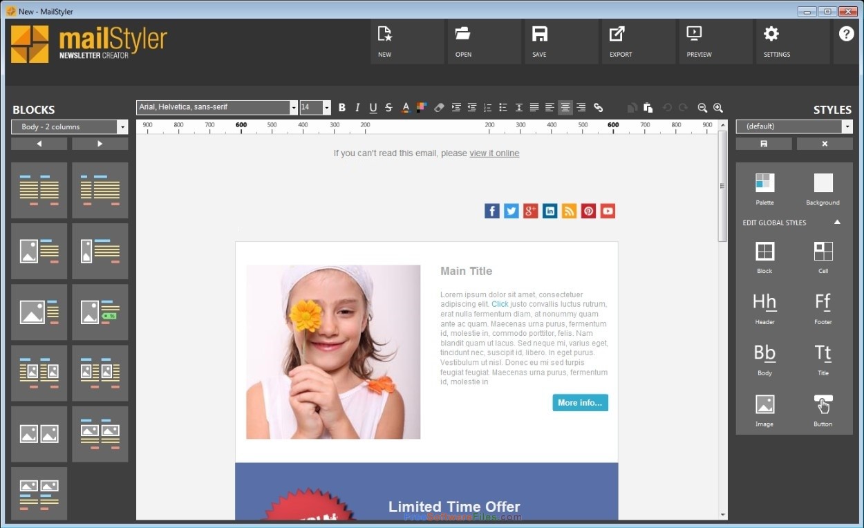 MailStyler Newsletter Creator 2.3 Latest Version Download