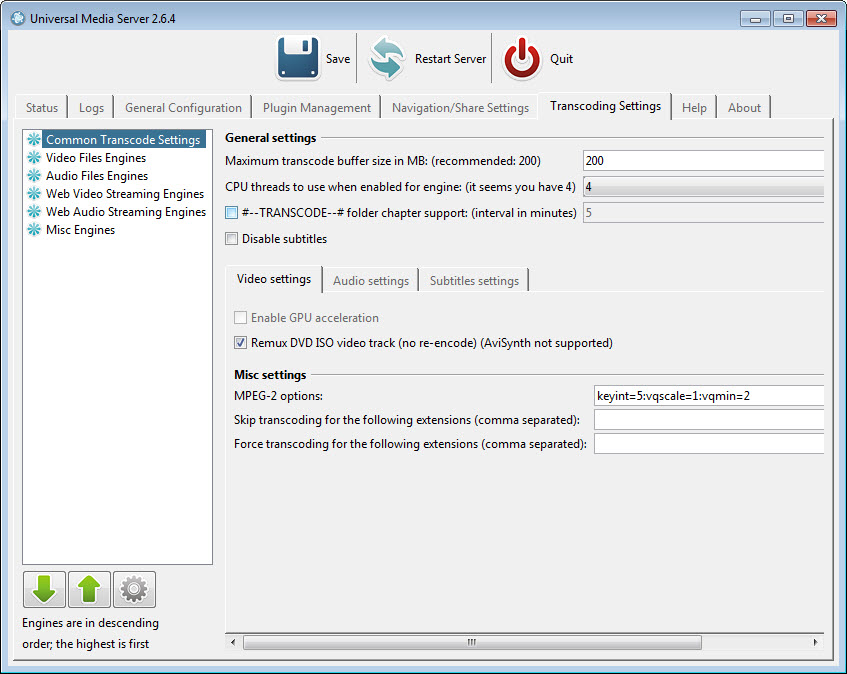 free download full version Universal Media Server 10