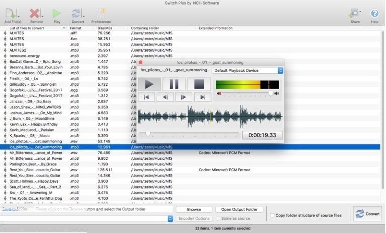 NCH Switch sound file converter