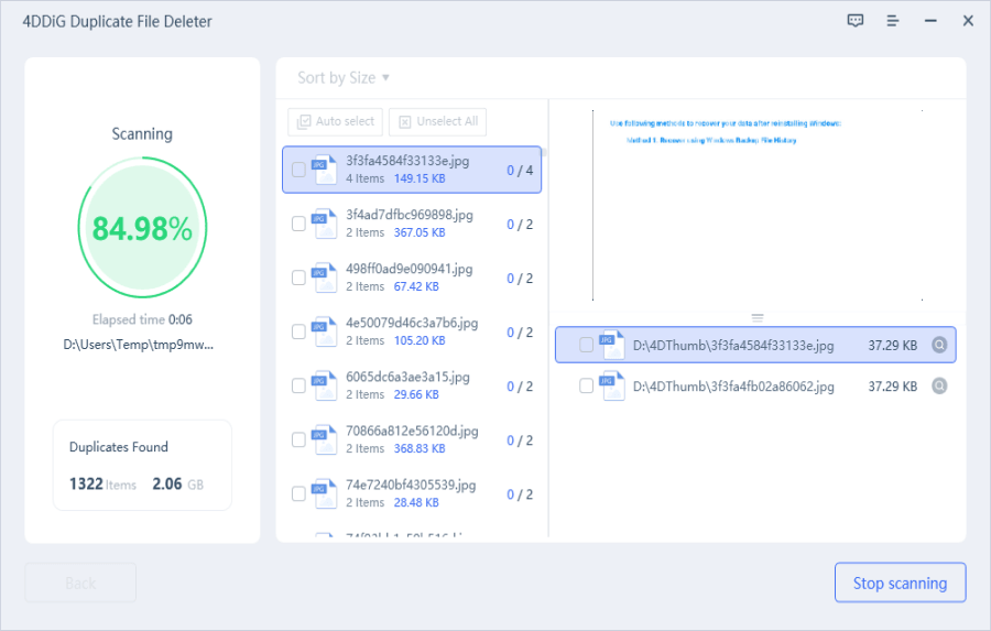 4ddig duplicate file deleter windows 10